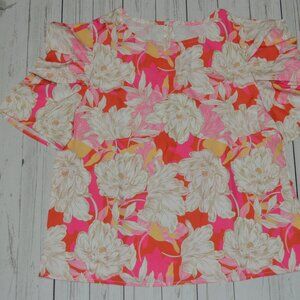 Shein NEW Pink Floral Blouse - Medium